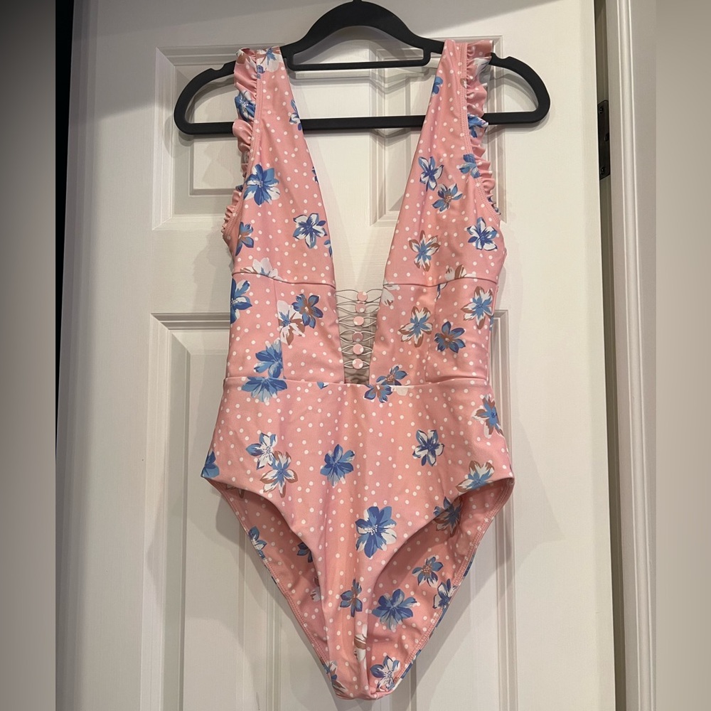 Tularosa One Piece Floral Bathing Suit